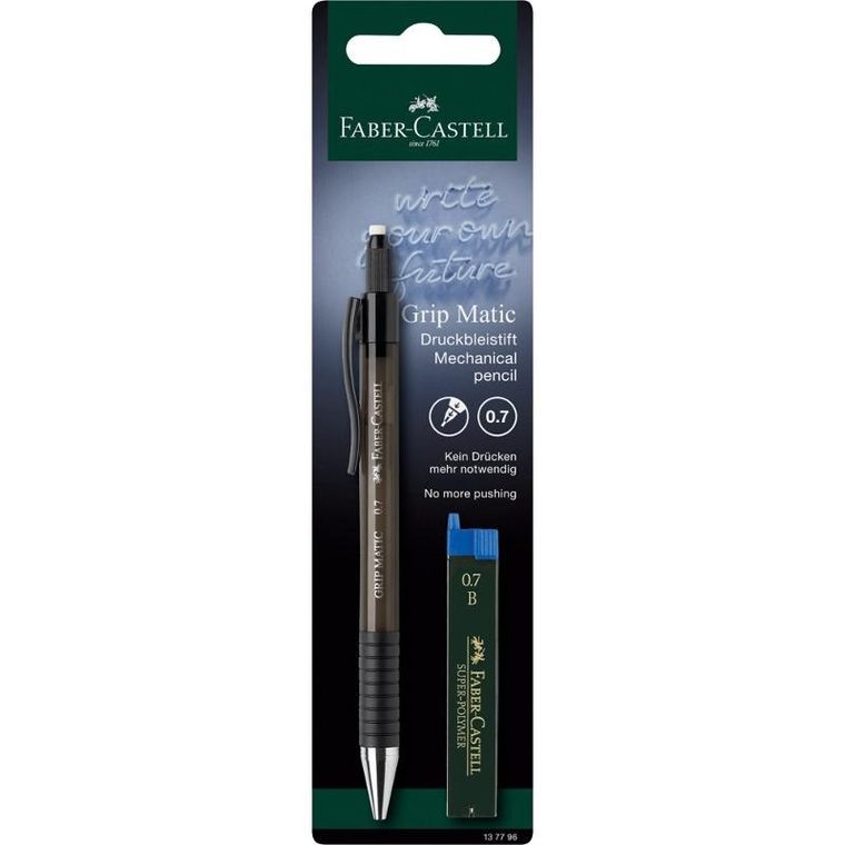 Faber-castell, Grip Matic, ołówek automatyczny, 12 wkładów
