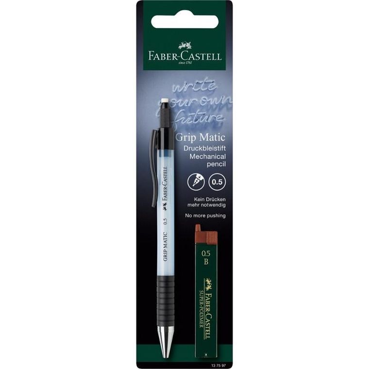 Faber-castell, Grip Matic, ołówek automatyczny, 12 wkładów