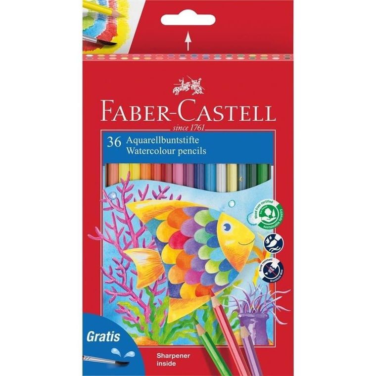 Faber-Castell, kredki akwarelowe, 36 kolorów