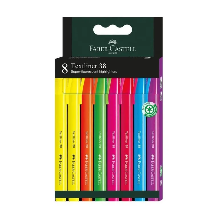 Faber-Castell, zakreślacz, 8 kolorów
