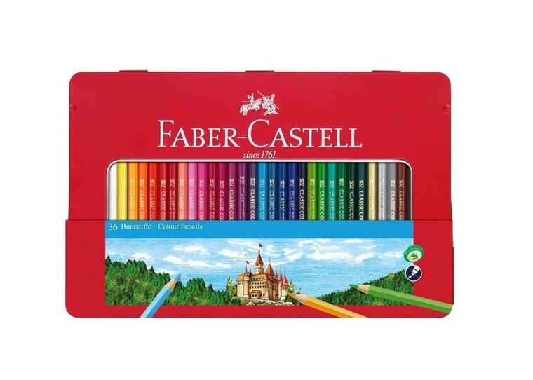 Faber-Castell, Zamek, kredki ołówkowe, 36 kolorów
