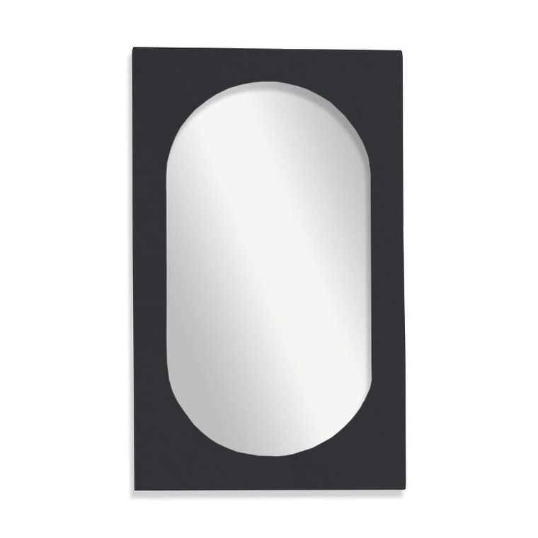 Factory, Moka, lustro owalne z pogrubioną ramą, 43-73 cm