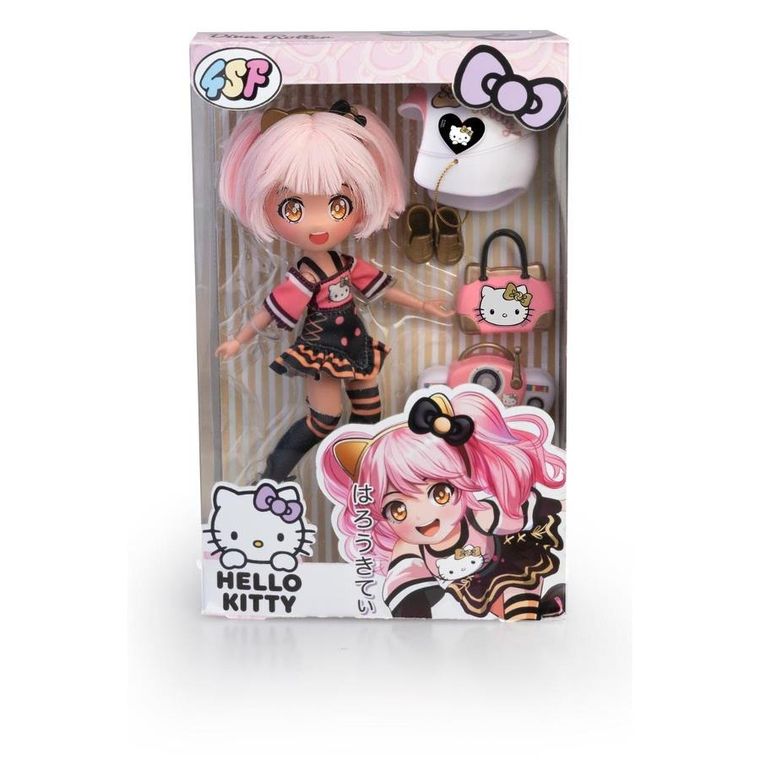 Famosa, Hello Kitty, lalka modowa, golden diva, 19,5 cm