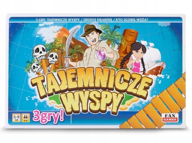 Fan, Tajemnicze wyspy, gra familijna, 3w1