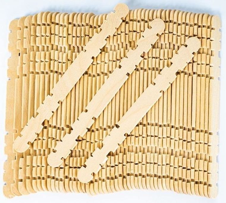 Fandy, drewniane patyczki kreatywne, konstrukcyjne, 50 szt.