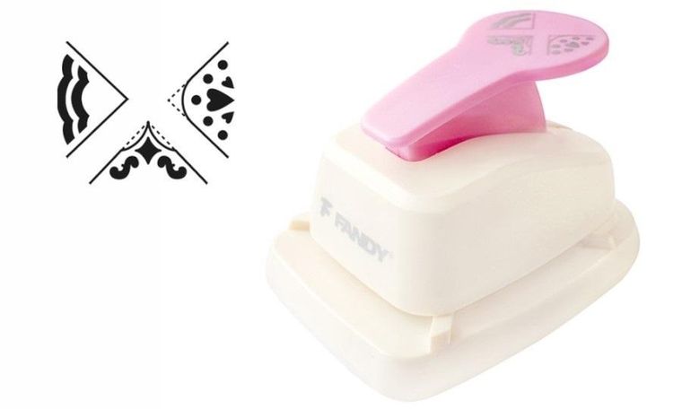 Fandy, dziurkacz ozdobny narożny, 3w1, serce