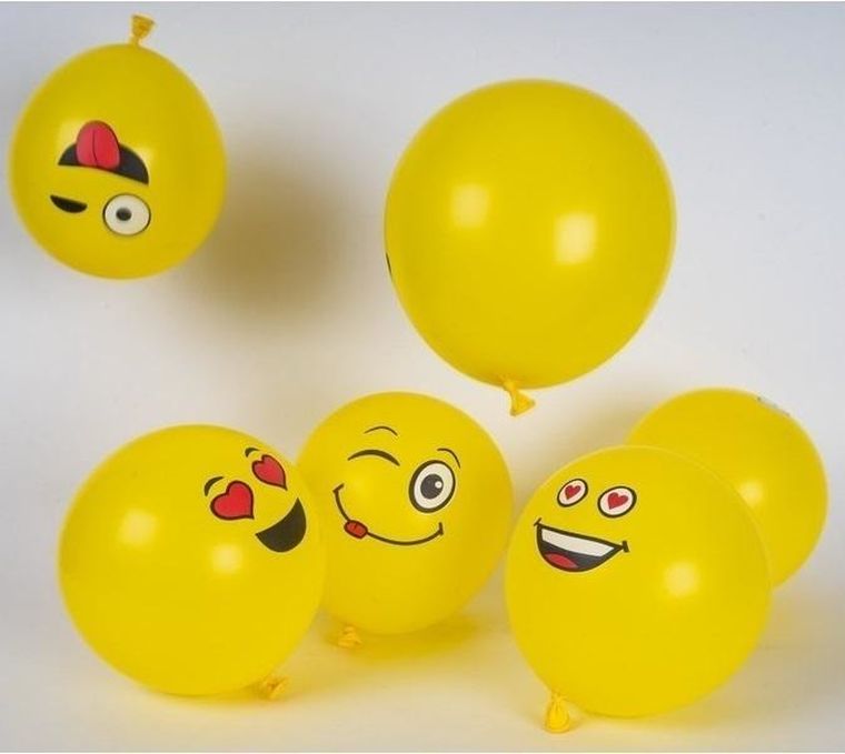Fandy, Joy, Emotki, balony, 30 cm, 12 szt