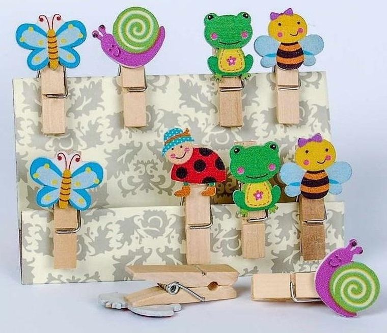 Fandy, klamerki ozdobne, łąka, motyle