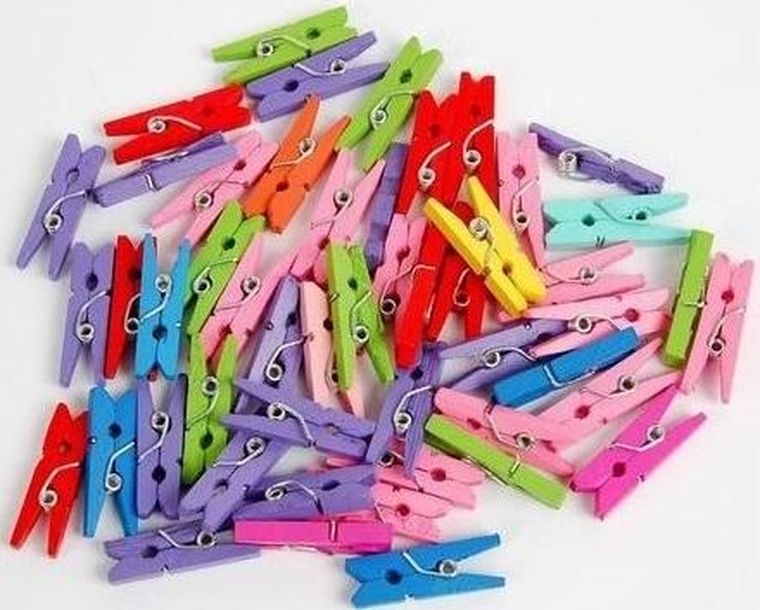 Fandy, klamerki ozdobne, różnokolorowe