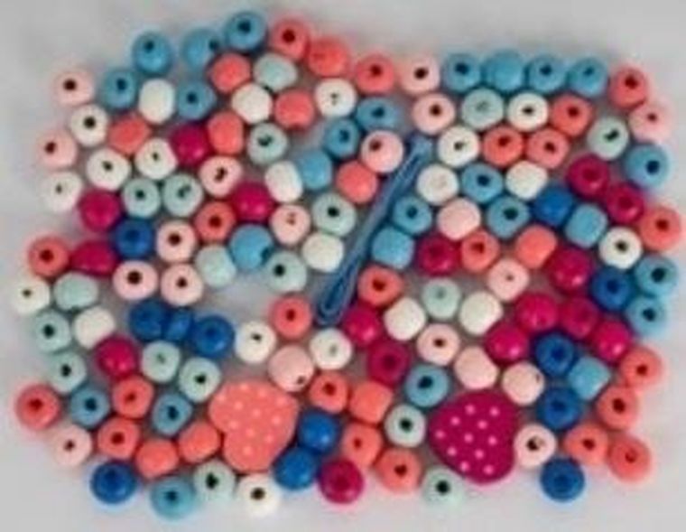 Fandy, koraliki drewniane