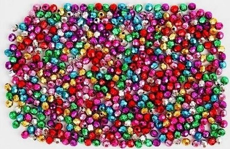 Fandy, koraliki metaliczne, 5 mm, 40g