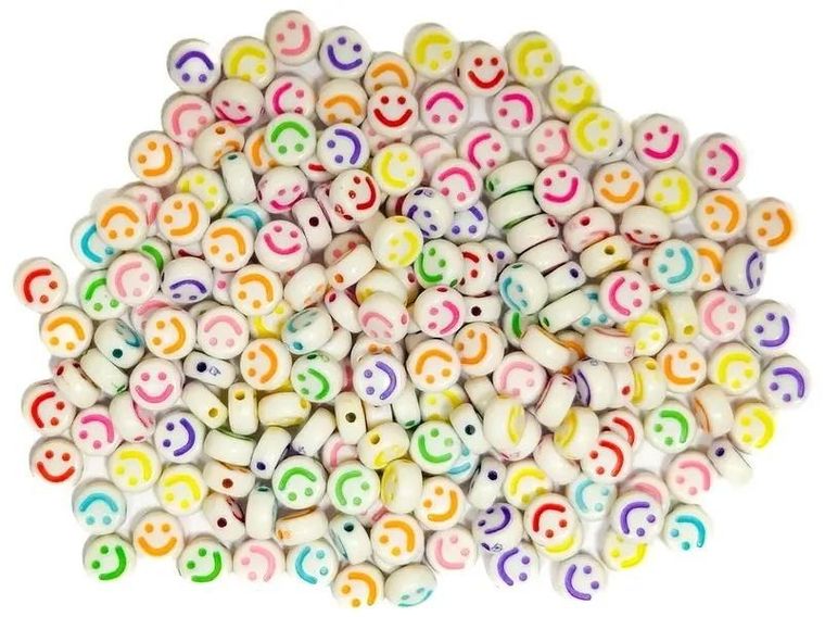 Fandy, koraliki, Smile, 6 mm, 30g