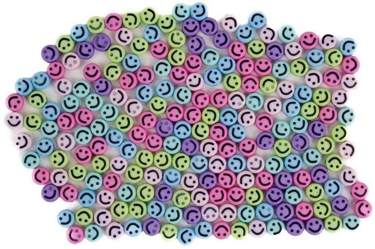 Fandy, koraliki, Smile, 6 mm