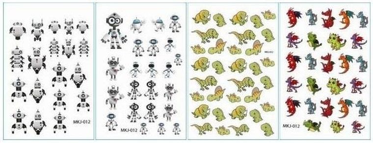 Fandy, naklejki papierowe, mini, Kosmos