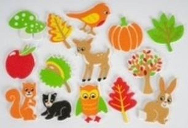 Fandy, naklejki piankowe, zwierzęta