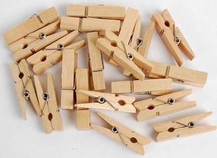 Fandy, Natural, klamerki ozdobne, duże, drewniane