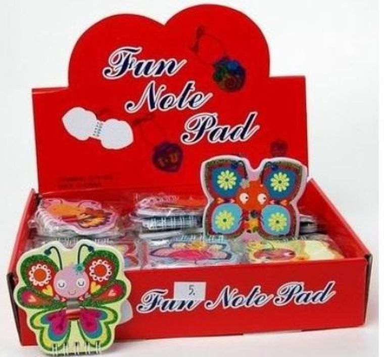 Fandy, notatnik, motyle, 38 kartek, 8-10 cm, 1 szt.