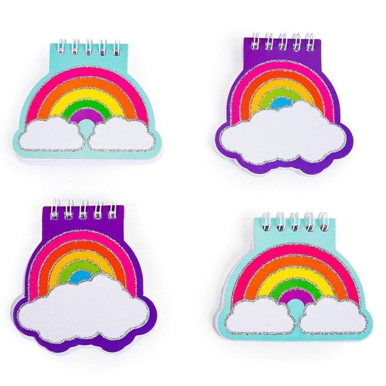 Fandy, notesik bloczek, tęcza, 38 kartek, 6-10 cm