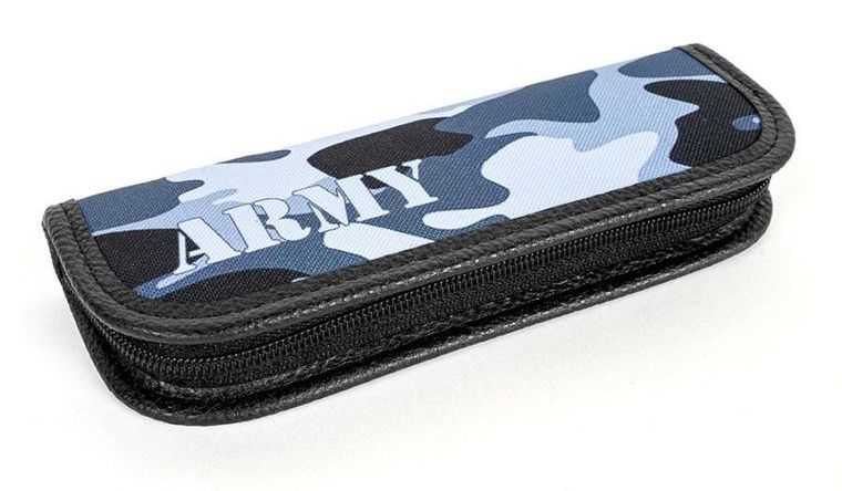 Fandy, piórnik, Army moro, szary