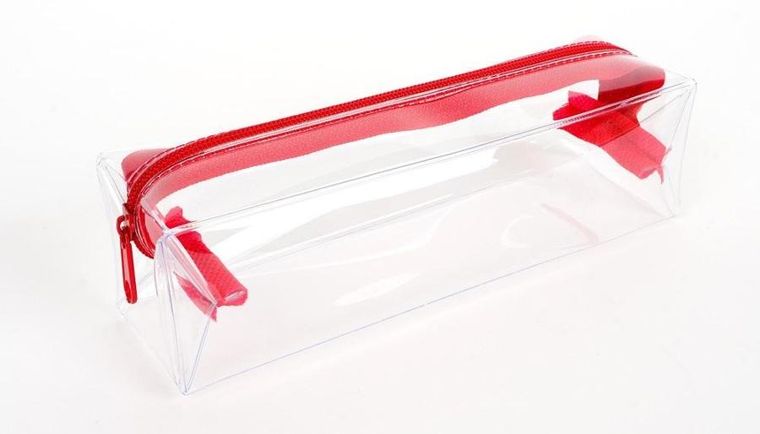 Fandy, piórnik, Clear, czerwony