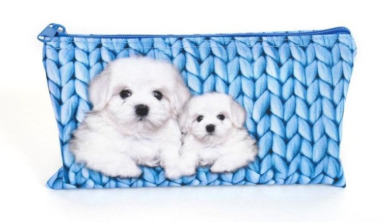 Fandy, piórnik, Love, niebieski