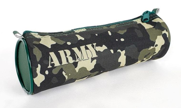 Fandy, piórnik rolka, Army moro, zielony