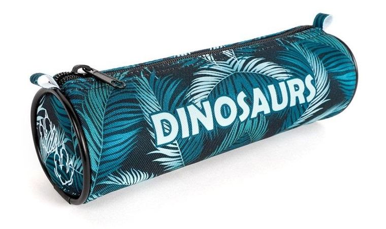 Fandy, piórnik rolka, Dino, zielony