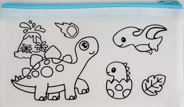 Fandy, piórnik saszetka, Tinting dino