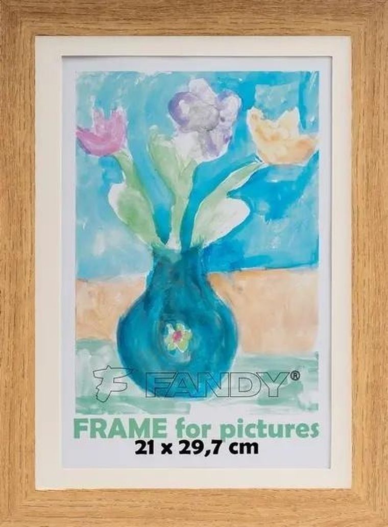 Fandy, ramka drewniana, paint, czarna, 25.5-34-5 cm