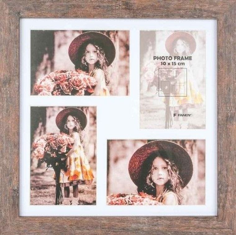 Fandy, ramka, Narvik gallery, brązowy