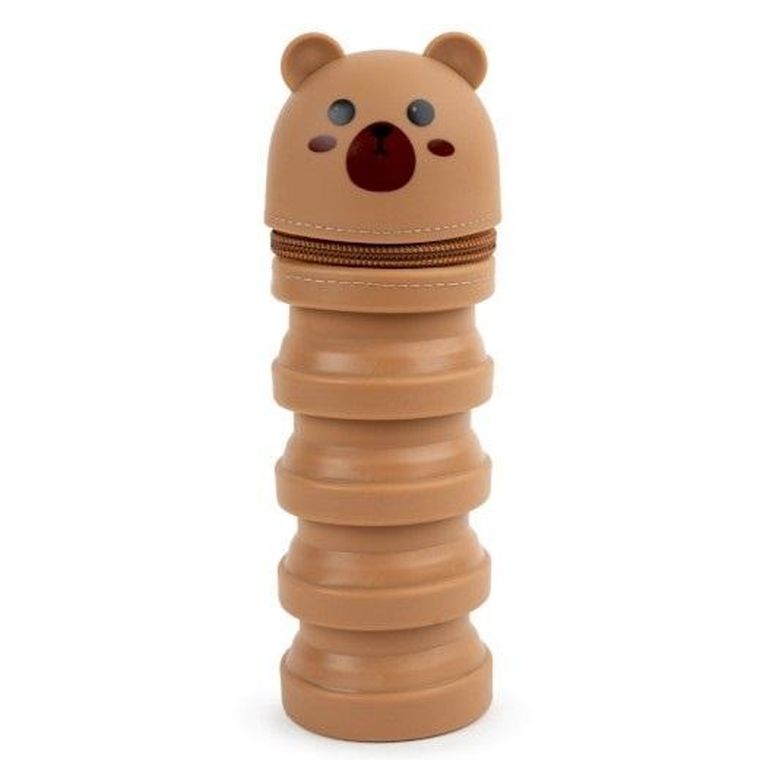 Fandy, Silica, piórnik, etui, brązowy