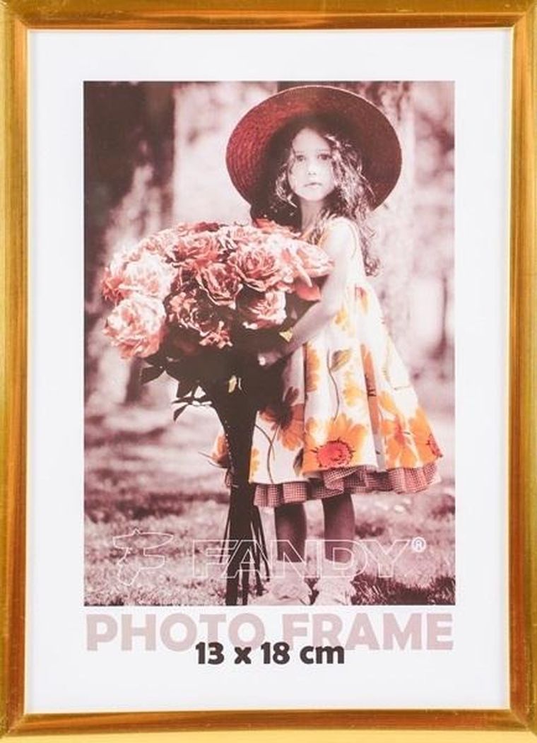 Fandy, Simple, ramka na zdjęcia, złota, 13-18 cm