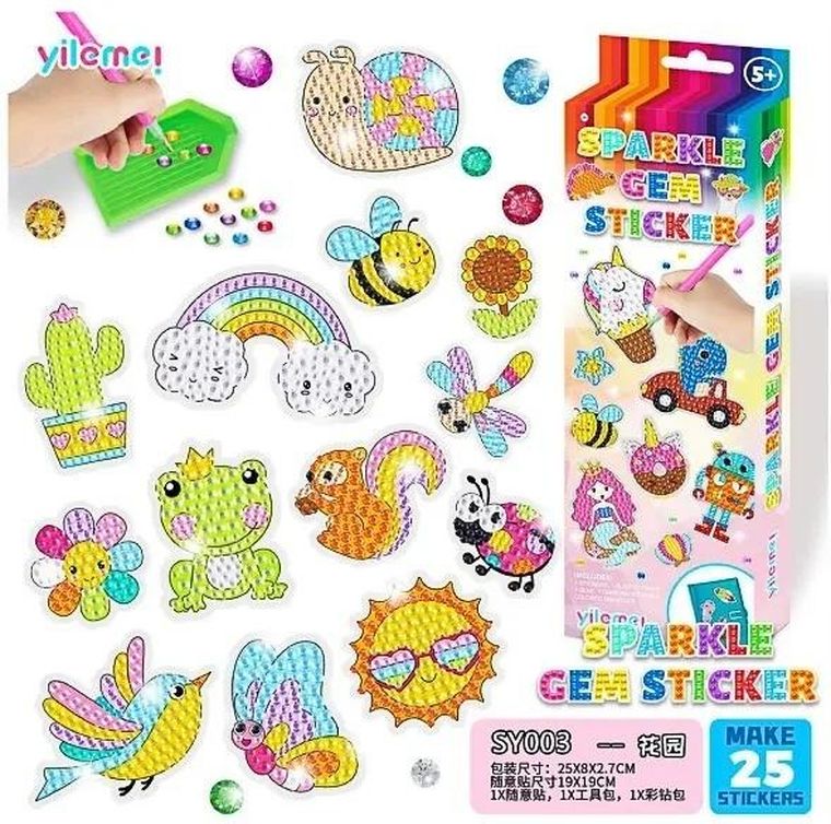 Fandy, Sparkle, diamentowa mozaika naklejki, zwierzeta