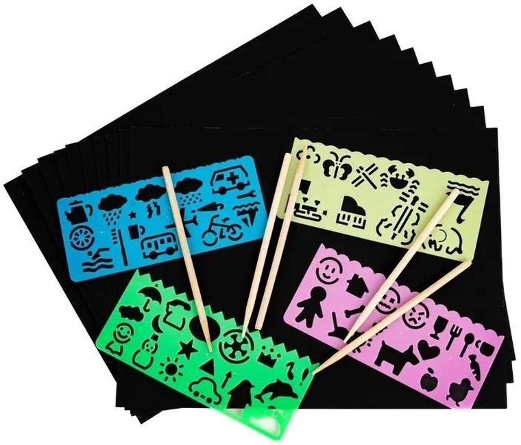 Fandy, wydrapywanka, A4, 10 arkuszy