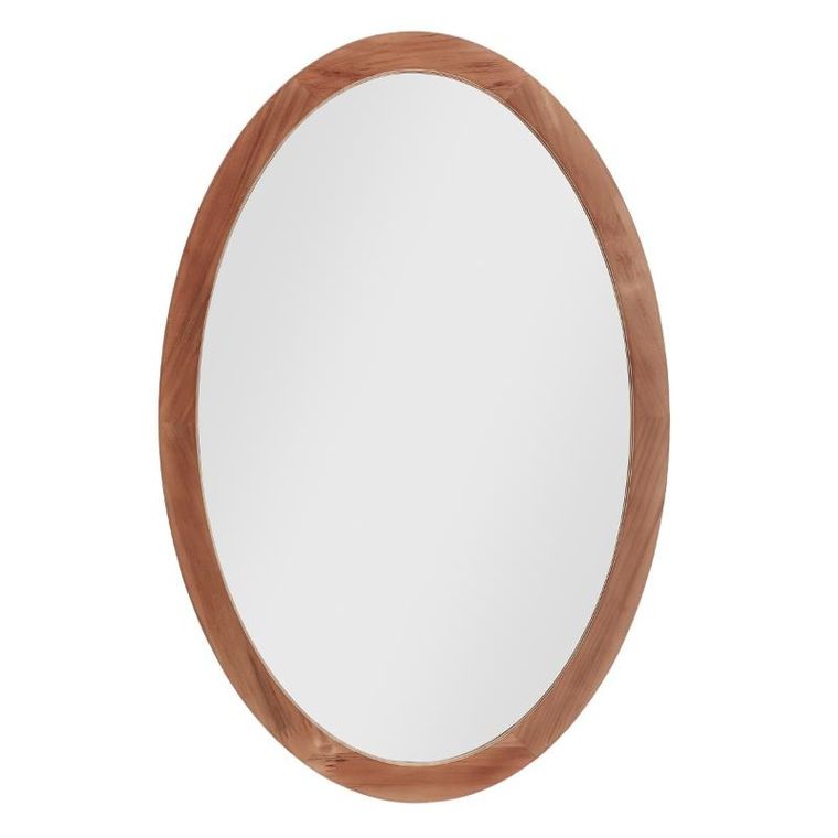 Fanni K, Runo, owalne lustro w drewnianej ramie, 40-60 cm