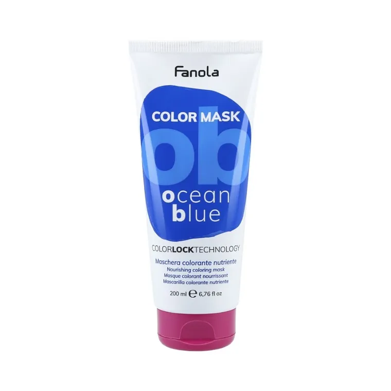Fanola, Color, maska koloryzująca do włosów, Ocean Blue, 200 ml