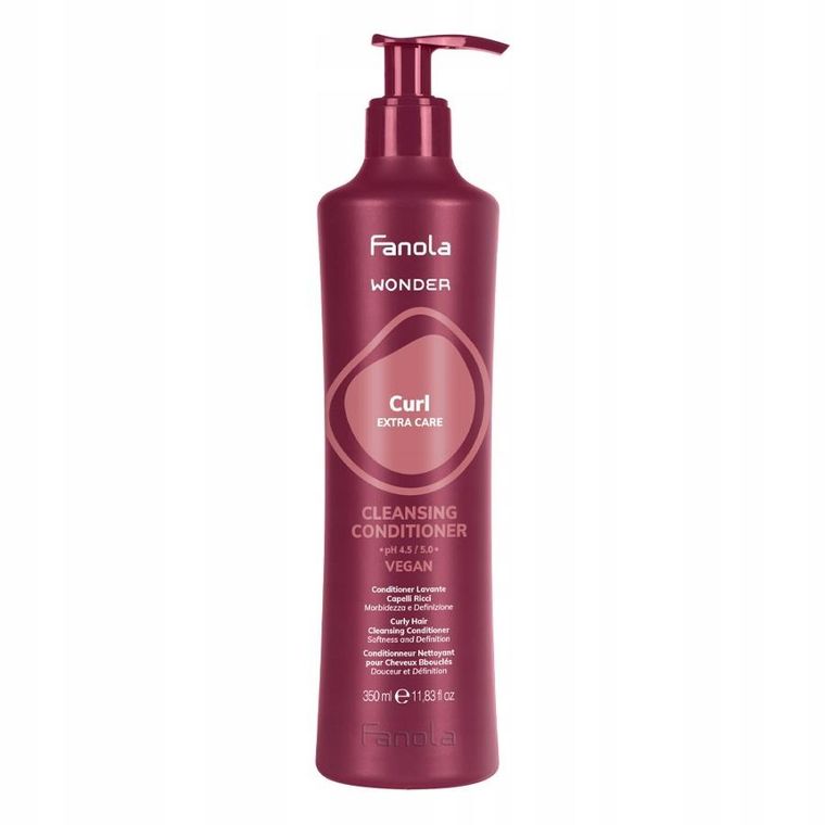 Fanola, Wonder Curl Extra Care, oczyszczająca odżywka do włosów kręconych, 350 ml