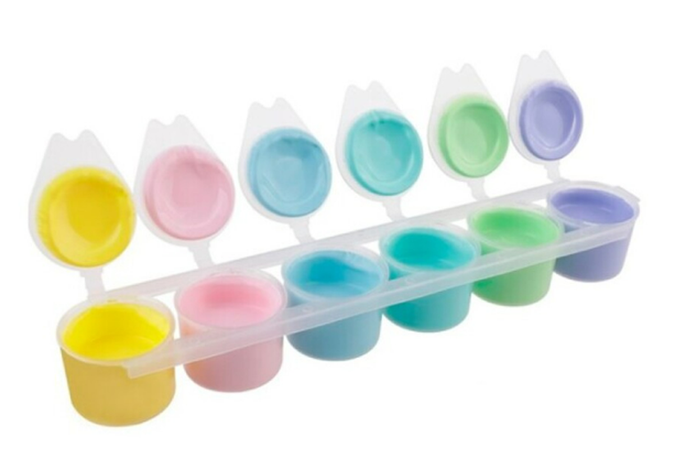 Farby tempera, pastel, 6 kolorów, 15 ml