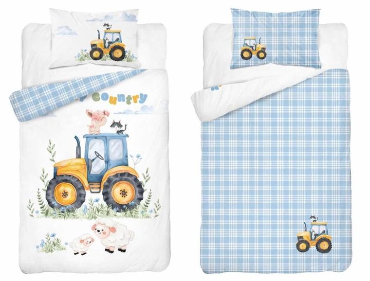 Farma, 2-częściowy komplet pościeli dziecięcej, 90-120 cm