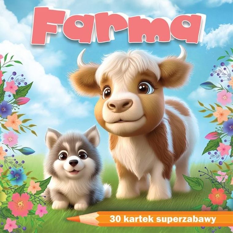Farma. 30 kartek superzabawy. Kolorowanka notes