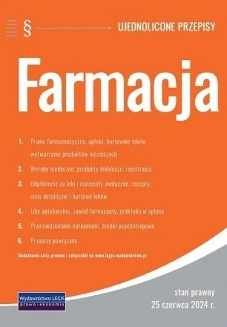 Farmacja - ujednolicone przepisy