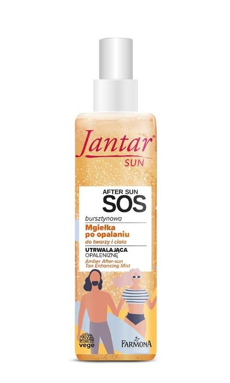 Farmona, Jantar Sun, bursztynowa mgiełka po opalaniu, Sos do twarzy i ciała, utrwalająca opaleniznę, 200 ml