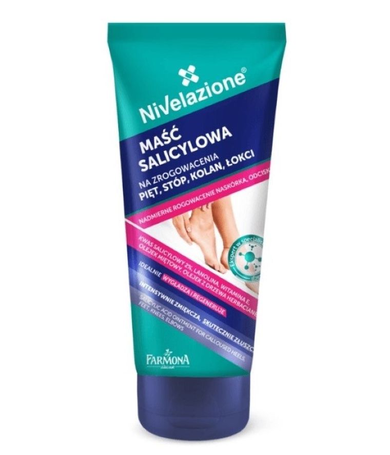 Farmona, Nivelazione, Stopy, maść salicylowa na zrogowacenia pięt, stóp, kolan i łokci, 75 ml