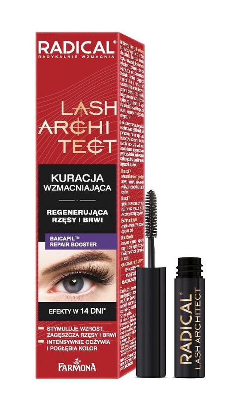 Farmona, Radical Lash Architect, kuracja wzmacniająca, regenerująca rzęsy i brwi, 5 ml