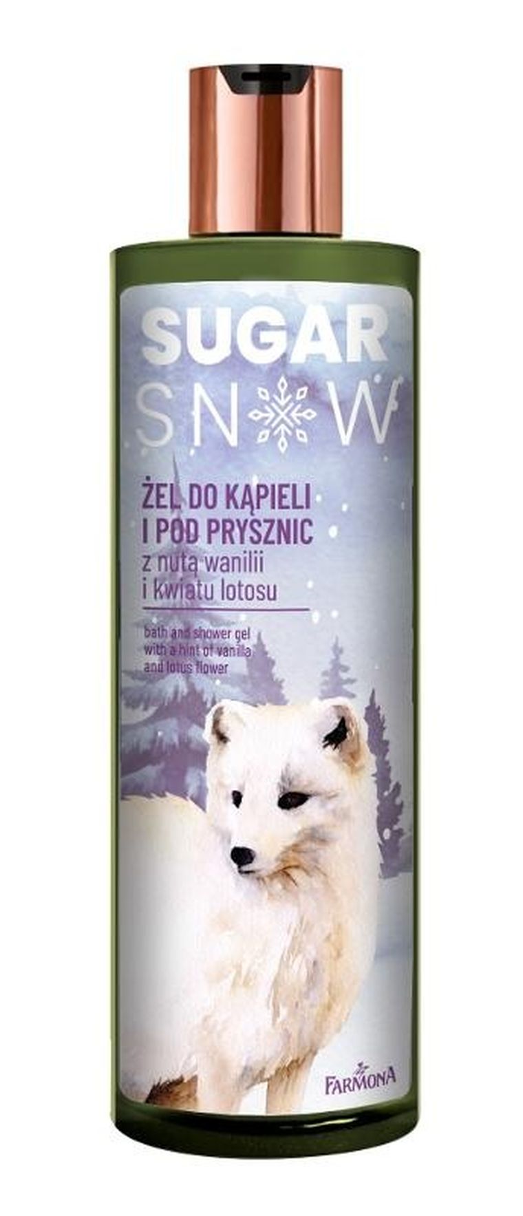 Farmona, Sugar Snow żel do kąpieli i pod prysznic z nutą wanilii i kwiatu lotosu, 400 ml