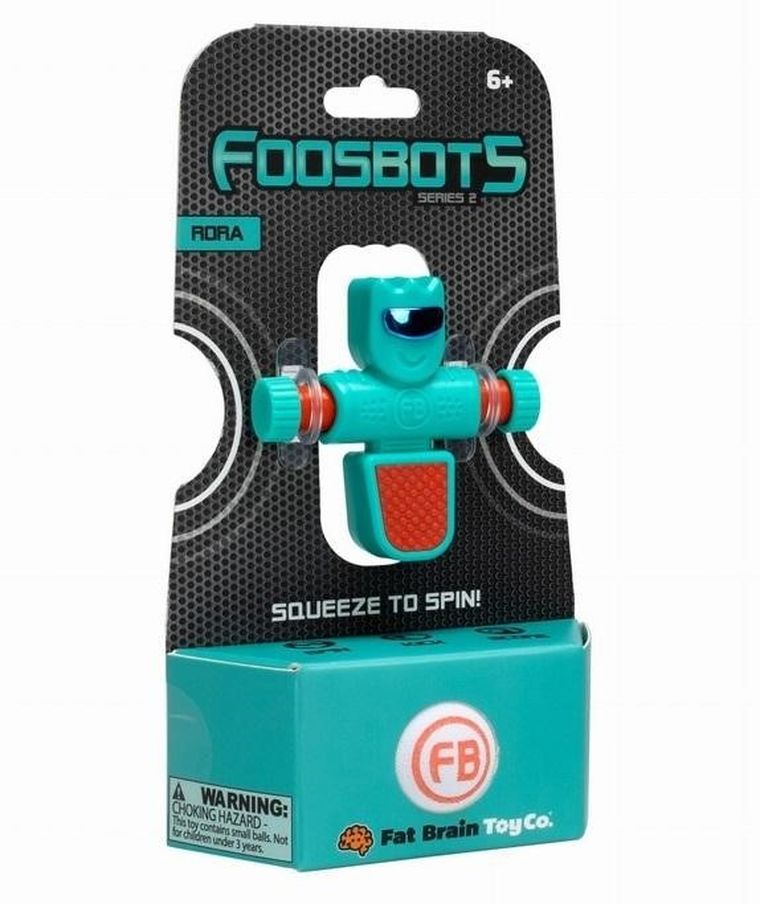 Fat Brain Toy Co, Foosbots, pojedynczy piłkarzyk, niebieski