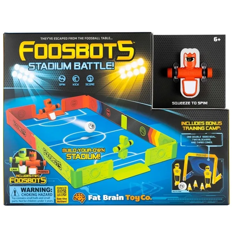 Fat Brain Toy Co, Foosbots, Stadion Piłkarski, piłkarzyki