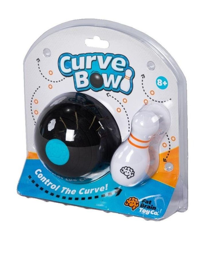 Fat Brain Toy, Curve Bowl, podkręcona kula do kręgli, gra zręcznościowa