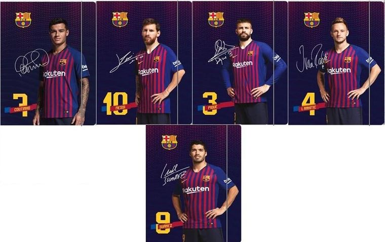 FC Barcelona, teczka z gumką, 1 szt.