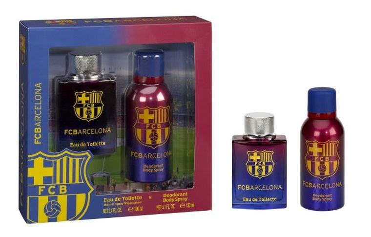 FC Barcelona, zestaw upominkowy, woda toaletowa 100 ml + dezodorant 150 ml